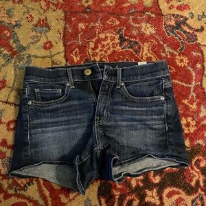 Dark wash jean shorts